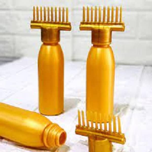 130ml Hair Oil Applicator Comb Bottle (Set of 4) for Root Application, Shampoo, and Hair Dye - Versatile Hair Comb Tool
