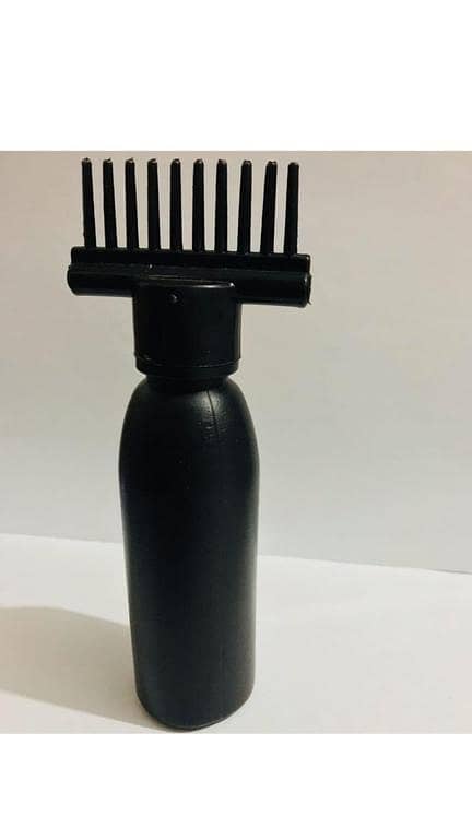 130ml Hair Oil Applicator Comb Bottle - Shampoo and Dye Applicator with Pump Action for Easy Application
