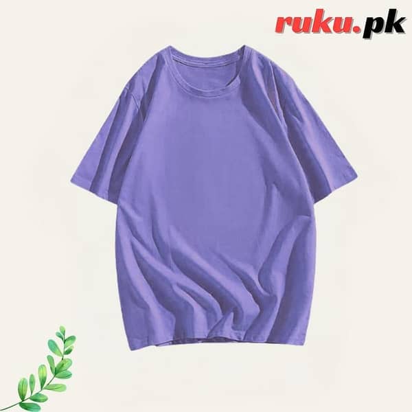 Ruku Garments Men's Oversized Mid-Sleeve T-Shirt - Solid Color Loose Fit Tee for Gym and Fitness Workouts