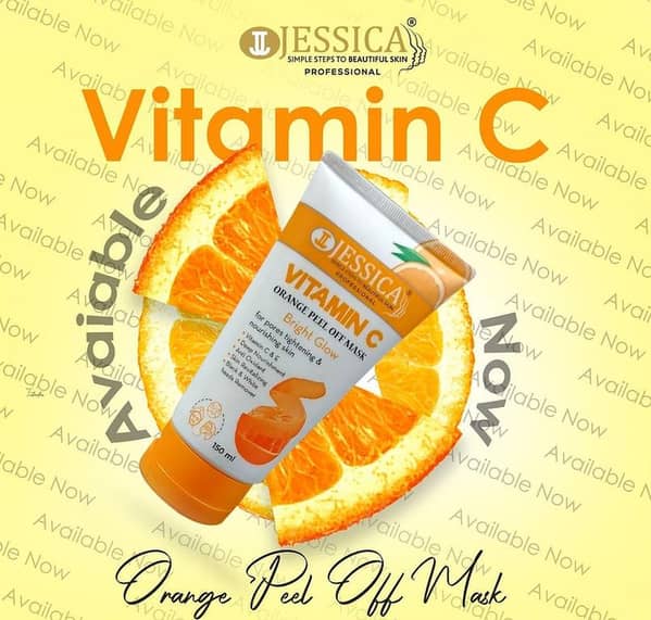 Jessica 150ml Vitamin C Peel Off Mask with Orange Extract