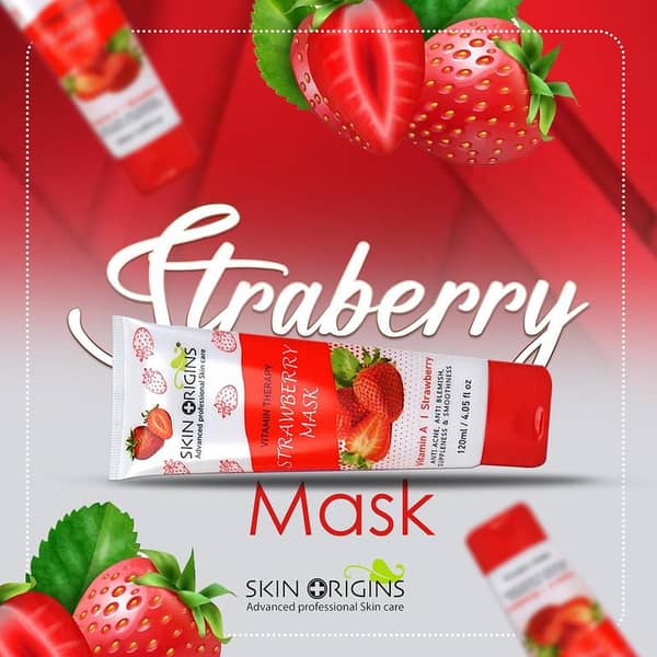 Skin Origins 120ml Strawberry Facial Mask for Hydration and Softness