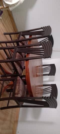 pure wood dining table is available