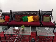 sofa set for sale urgent with table
