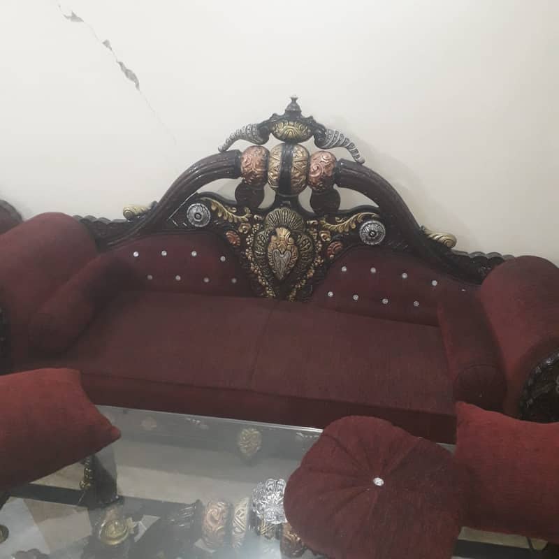 sofa set / 5-seater sofa set / 3- center table / glass top tables 2