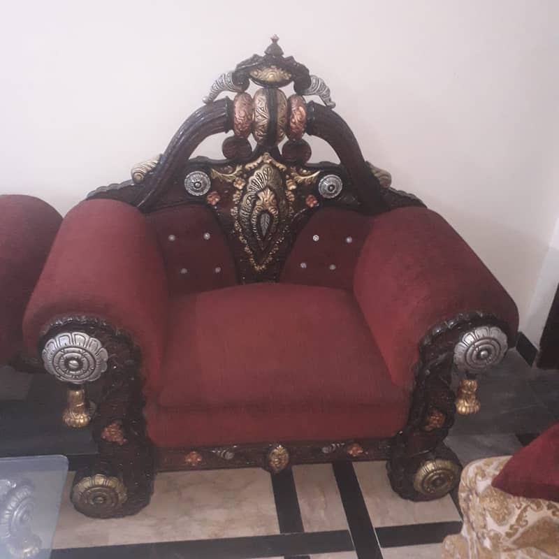 sofa set / 5-seater sofa set / 3- center table / glass top tables 3