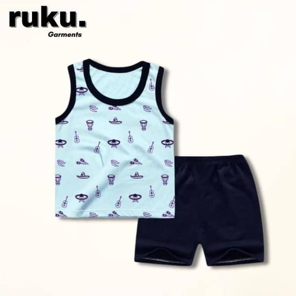Ruku Garments Kids Clothing Set: Stylish Sandos and Shorts for Summer