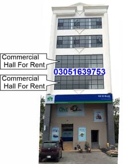 Apartment & Commercial Hal1 Available For Rent