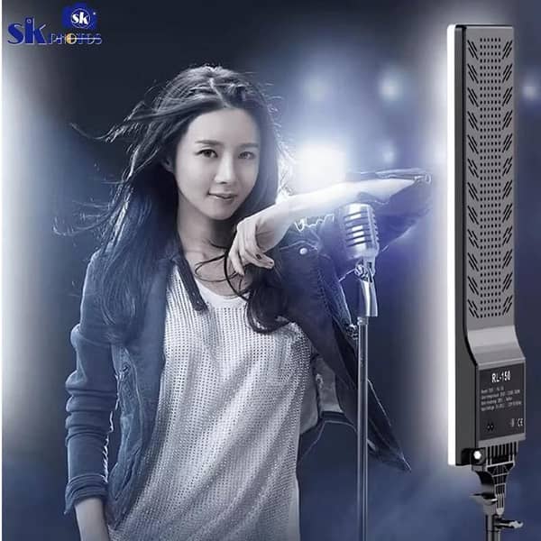 Ring Light White Light Soft Ring Light (RL) Lighting LED Rectangular Light Panel with Remote Control and Metal Holder 2 Meters for Smartphone, Camera and YouTube Video (RL-100)