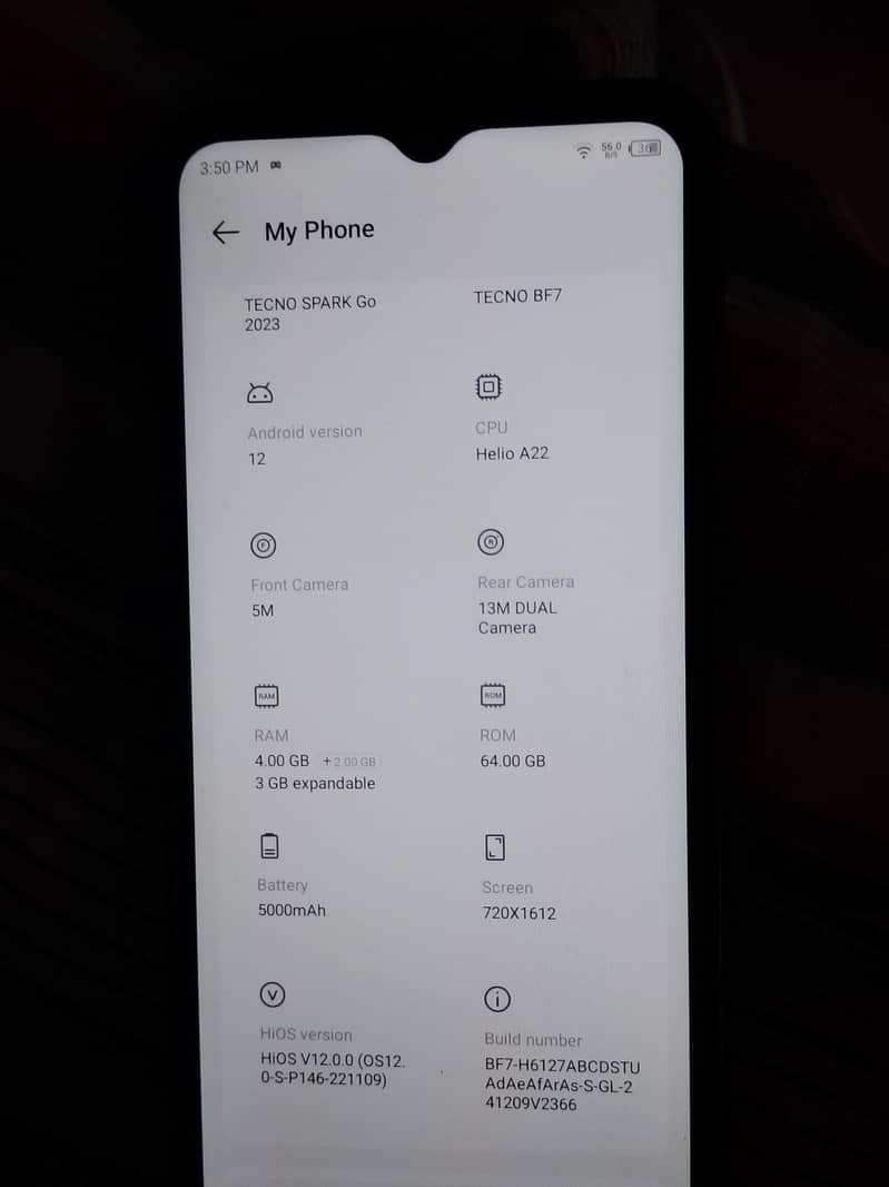Tecno Spark Go 2023,64GB Memory ,4GB Ram Type C  PTA Approved 4