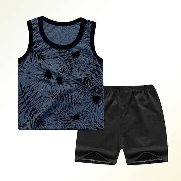 Ruku Garments Kids' Sandos and Shorts Clothing Set - Ideal for Summer Wear