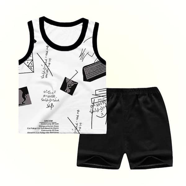 Ruku Garments Kids Sandos and Shorts Set - Perfect Summer Outfit for Children