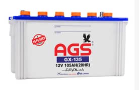 AGS battery 12V 105AH(20HR)