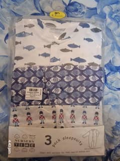 3 sleepsuits size 6-9 months FOR SALE