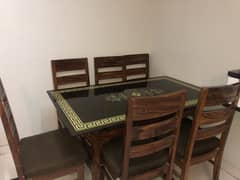 Wooden dining table