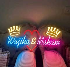 Customised Neon Sign Lahore |Neon Lights|light sign|3d sign board|