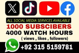 YouTube monetization channel 1k subscribers and 4k watch hours