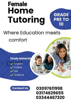 Female Home tutoring