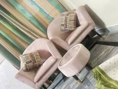FANCY ROOM TWO SEATER SOFA  WITH ROUND TABLE