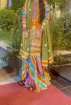 Shirt with gharara