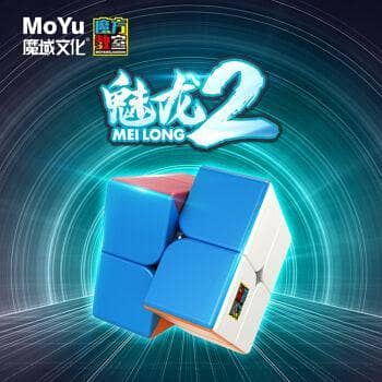 Moyu 2x2 Fast Speed Cube – Stickerless Magic Cube Puzzle for Education and Fun
