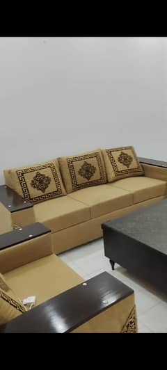five seater sofa with table just 10 month used