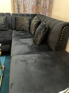 6 Seater L shape Sofa set for sale.