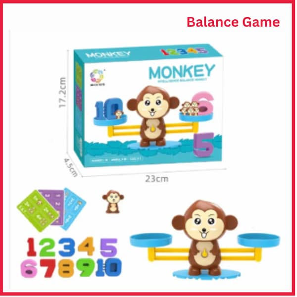 Monkey Balance Math Game for Kids - Educational Number Toy for Learning Basic Math Skills