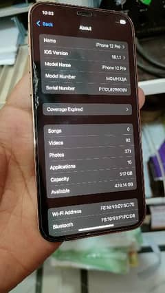 Iphone 12 Pro 512 GB Golden Non PTA