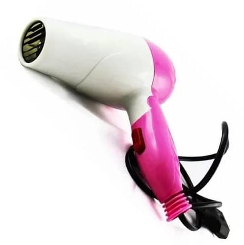 1000W Mini Portable Hair Dryer - Foldable Electric Travel Blow Dryer with Diffuser for 220V Use