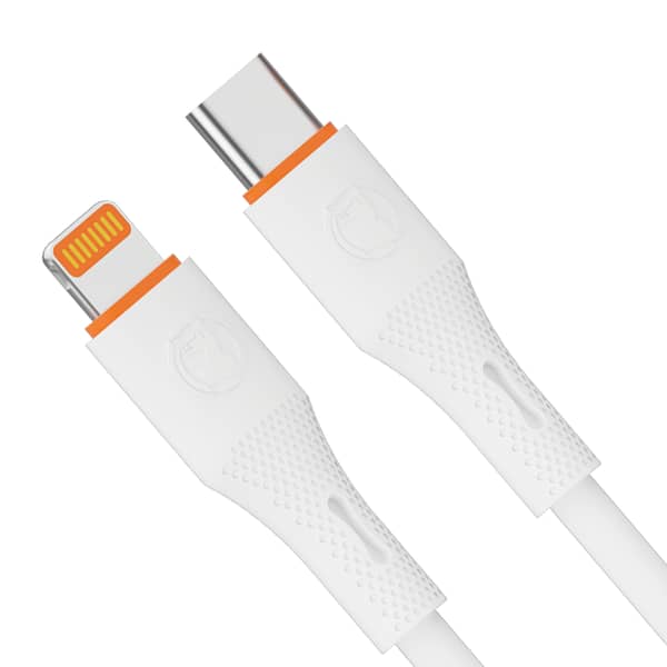 Maxon E-02 Plus USB-C to 8-Pin Connector Cable for iPhone | Fast Charging and USB-C PD Compatible with iPhone 8, X, 11, 12, 13, 14, Pro, Max