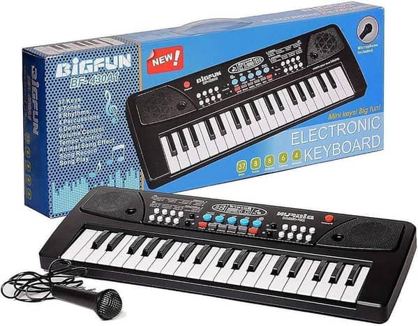 Kids' Electric Keyboard Piano with 37-61 Keys and Microphone - Musical Toy for Learning and Fun