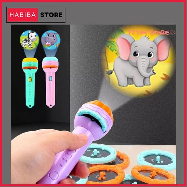Kids' Educational Projector Flashlight for Early Childhood Learning and Birthday Gifts