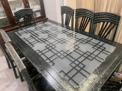 8 chairs and dining table