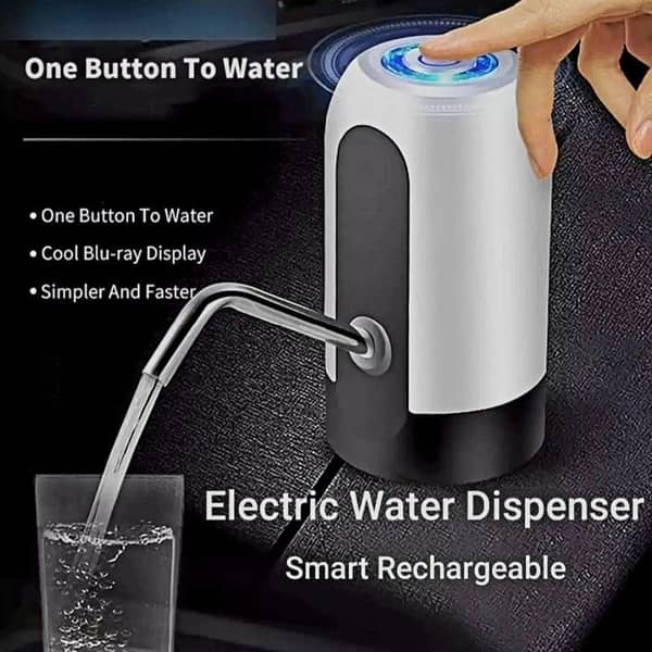 Portable USB Wireless Smart Electric Water Pump Dispenser for Bottles - Automatic Beverage Suction Pump for Home and Travel