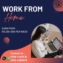 Work from home - Male & Female Staff - Jobs - Online Job