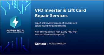 inverter and elevator cards repairing
