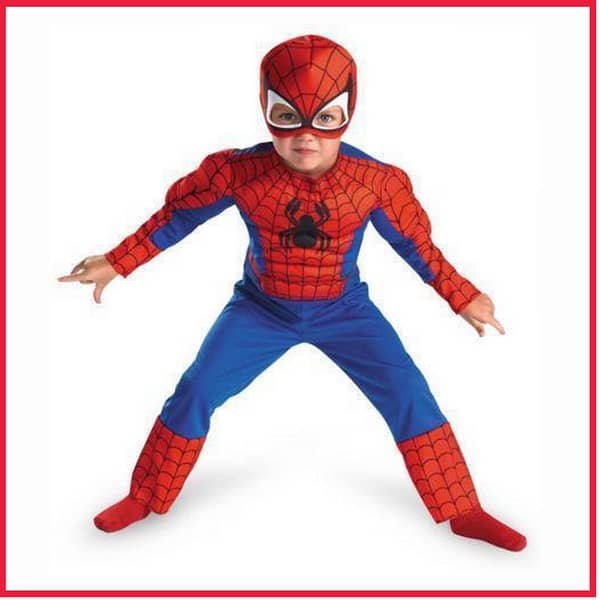 Kids Spiderman Costume - Superhero Outfits for Ages 2 to 12 Featuring Spiderman, Batman, and Superman Characters