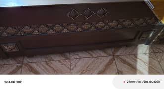 Bed with side tables and mattress