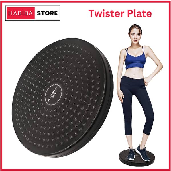 AB Twister Plate Disc - Rotating Fitness Disc for Core and Waist Exercise - Tummy Trimmer Machine