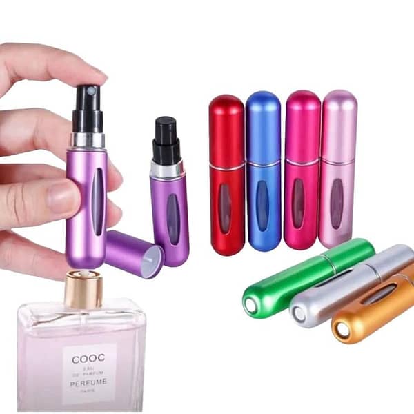 Mini Refillable Perfume Atomizer Bottle for Travel - Compact Design for Men and Women