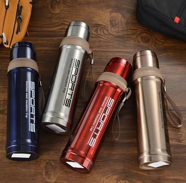 750ML Stainless Steel Sports Vacuum Flask - Water Bottle for Hot and Cold Drinks