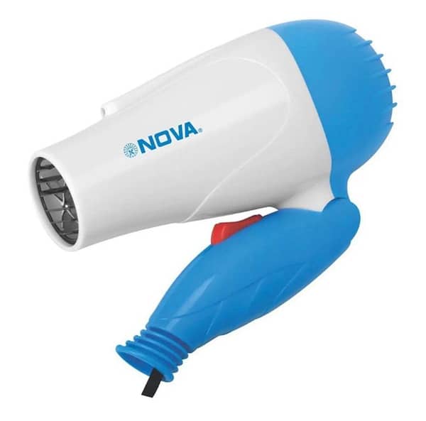 Nova 1290 Foldable Professional Hair Dryer, 1000W, Multicolor