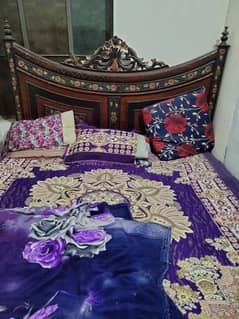 Wooden double bed,chanyoti design