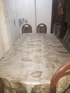 dining table with chairs