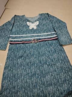 western design dress in Blue colour