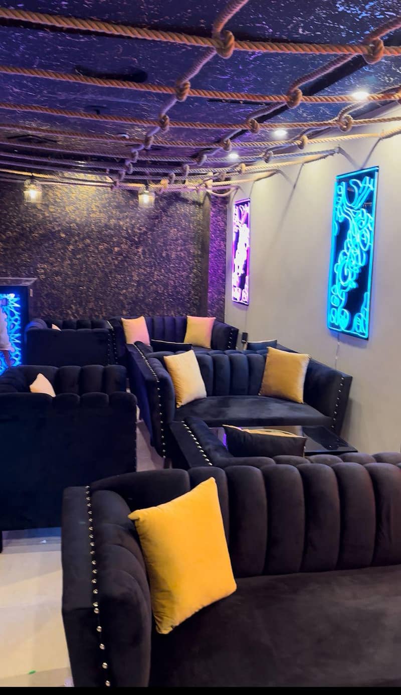 resturent sofa set with tables 3
