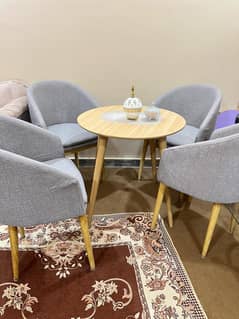 Coffee Table 4 Chairs 1 Table