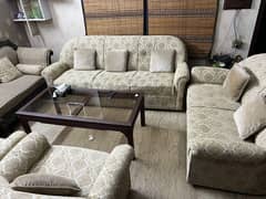 7 seater sofa set  with center & side tables