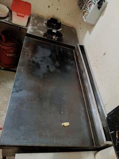 6x2.5 feet Stainless steel Hot plate,  used like new