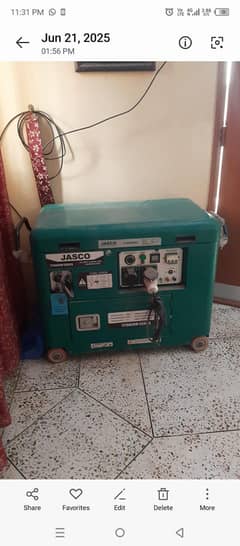 jasco generator brand new condition 10 hours  used
